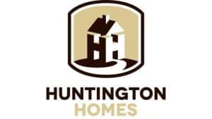 Huntington Homes logo - a stylized house with "HH" walls